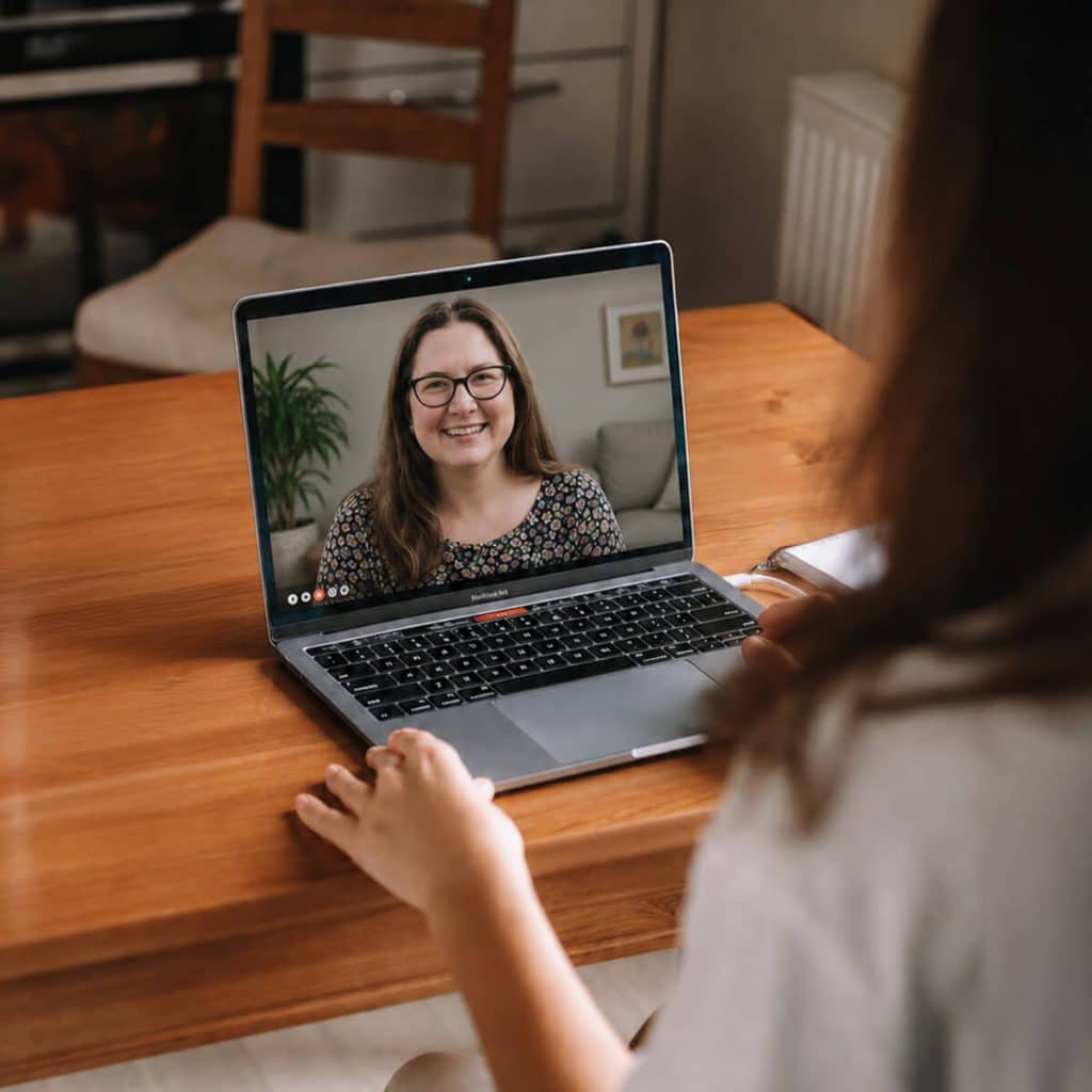 Online psychotherapy session with Haley Lewis